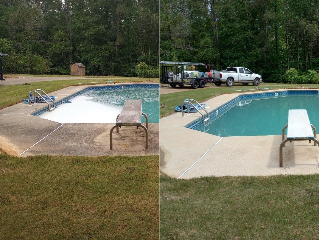 Amazing Pool Deck Cleaning Service Completed in Fortson, GA