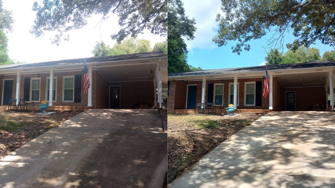A’s Pressure Washing LLC recently completed a professional house washing service in Phenix City, AL