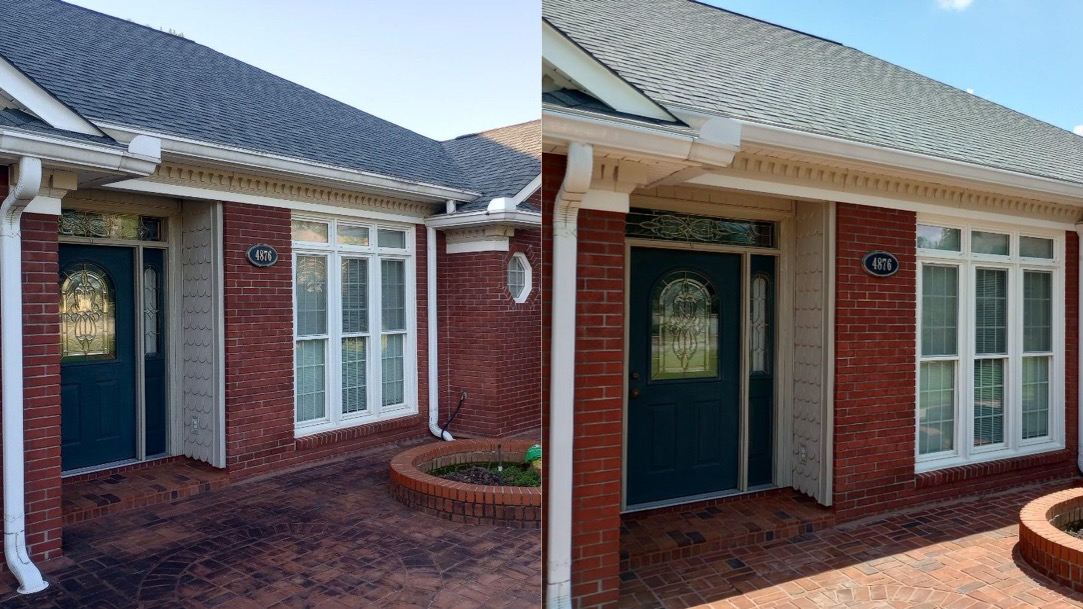 A’s Pressure Washing LLC recently completed an amazing house washing service and driveway cleaning in Columbus, GA