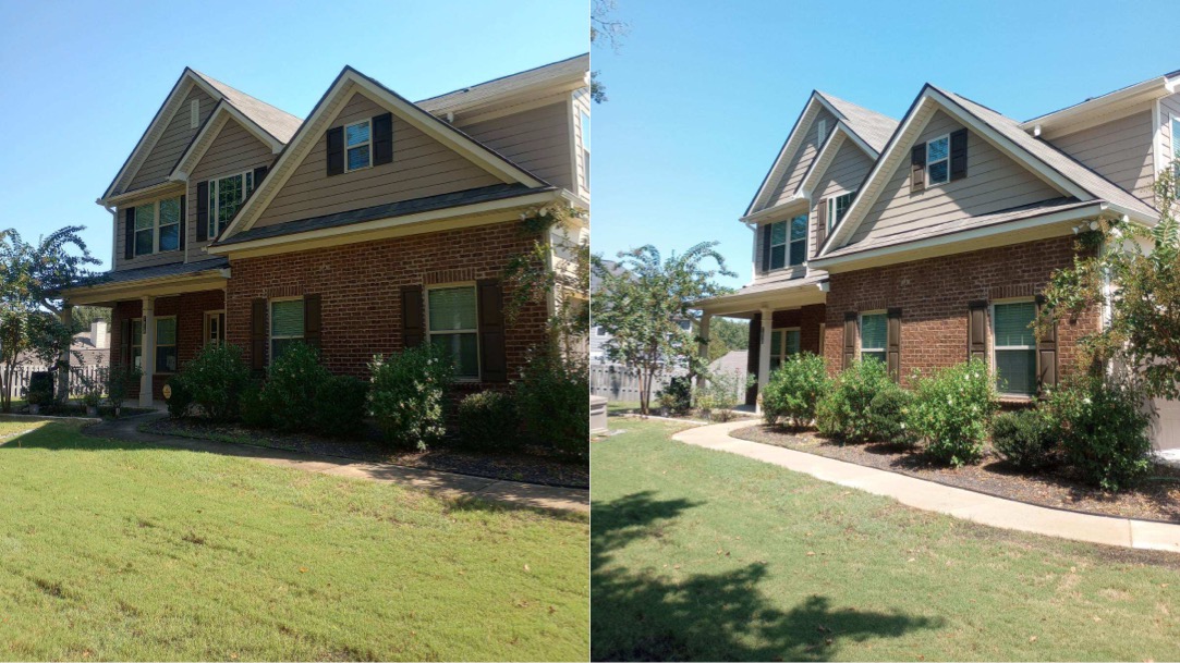A’s Pressure Washing LLC recently completed a top quality full house washing bundle package in Midland, GA