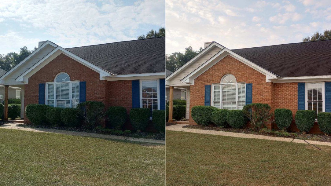 A’s Pressure Washing LLC recently completed a professional house washing service in Columbus, GA