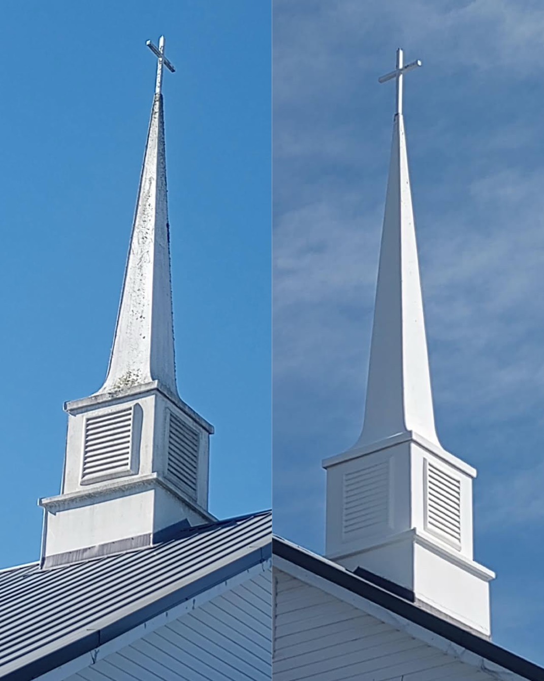 A’s Pressure Washing LLC recently completed a professional commercial pressure washing project for a church in Fort Mitchell, AL