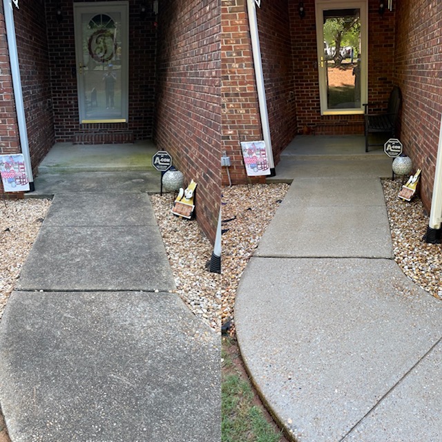 Impressive Residential Sidewalk Washing Performed in Fortson, GA